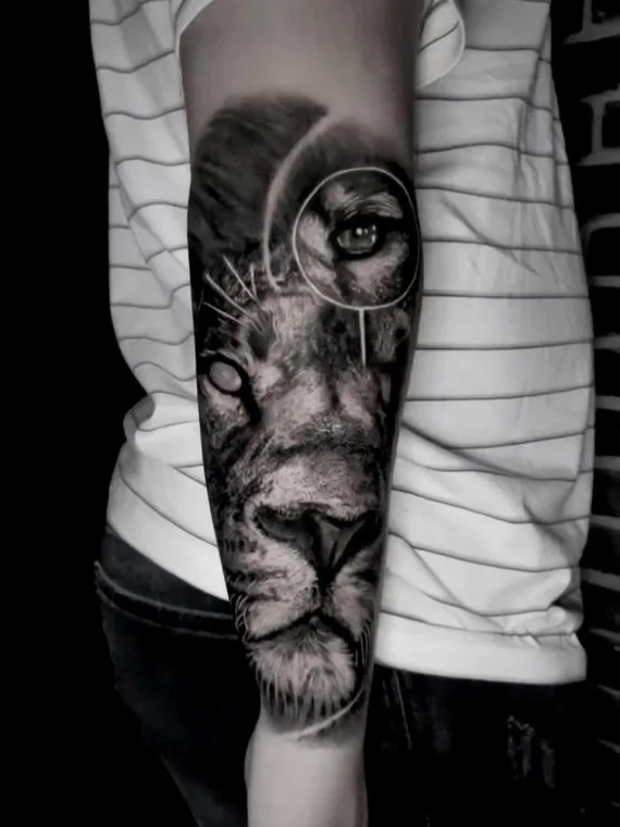 BLACK DAGGER TATTOO Realism - Portre - Hayvan 19