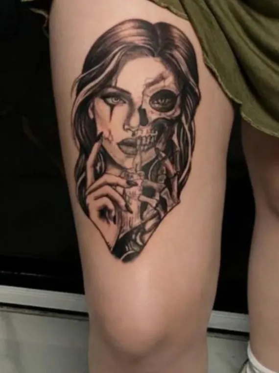 BLACK DAGGER TATTOO Realism - Portre - Hayvan 16